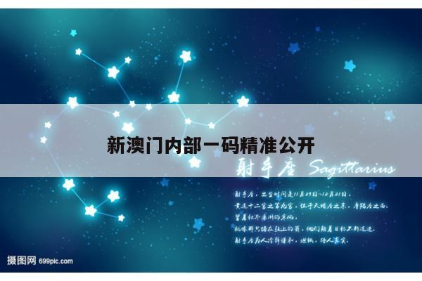 新澳门内部一码精准公开
